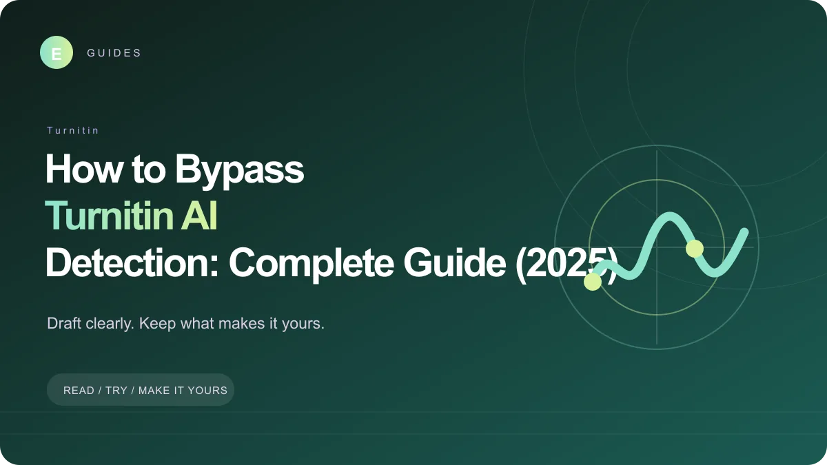 Cover image for How to Bypass Turnitin AI Detection: Complete Guide (2025)