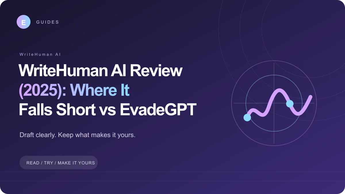 Cover image for WriteHuman AI Review (2025): Where It Falls Short vs EvadeGPT